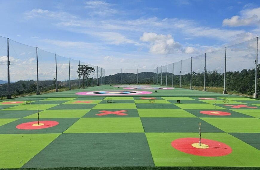 golf training room setup